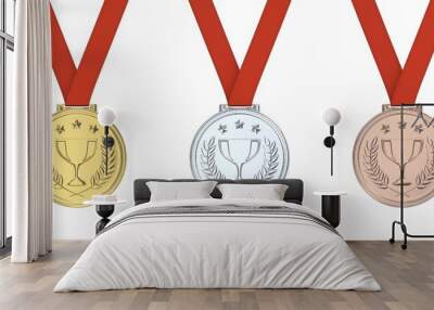 Gold medal  Wall mural