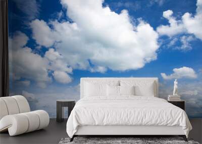 blue sky Wall mural