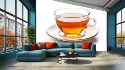 cup of tea on white background Wall mural