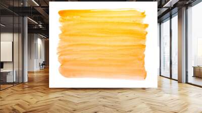 orange watercolor paint Wall mural