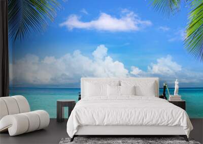 tropical sea Wall mural