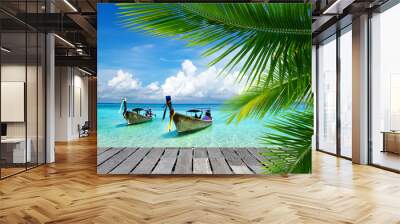 tropical sea Wall mural