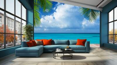 tropical sea Wall mural