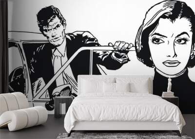 Pareja de Enamorados Wall mural