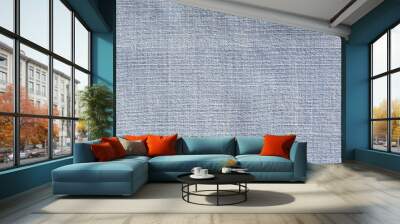 Blue cotton weave fabric texture Wall mural