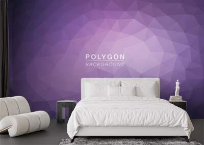 Polygon Purple02 Wall mural