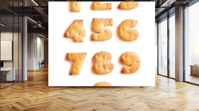 Appetizing numerals Wall mural