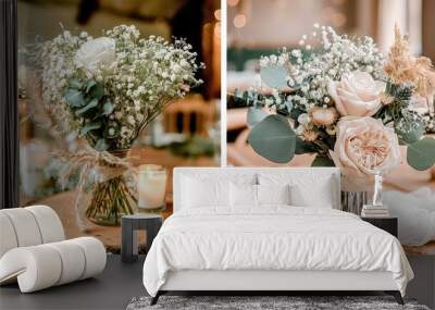 white roses  Wall mural