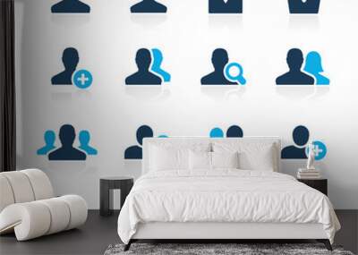 avatar icons // azure series Wall mural