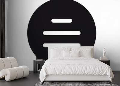 bubble speech vector icon in trendy flat design Wall mural