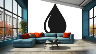 drop icon, water drop icon in trendy flat design Wall mural