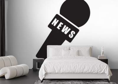 microphone vector icon in trendy flat style Wall mural