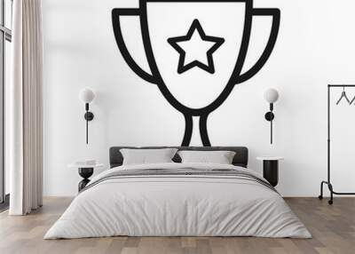 trophy icon in trendy flat style Wall mural