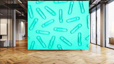 Background of Paperclips Great for Back to School Wall mural