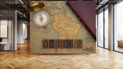 Chrstian Missions Throughout the World Wall mural