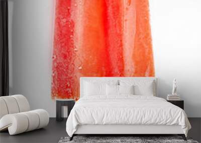 Double Stick Popsicle Isolated on a White Background Wall mural