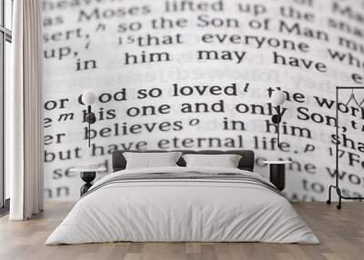 God So Loved the Word That He Gave His One and Only Son Wall mural