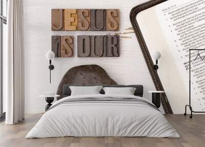 Jesus is Our Rock Wall mural