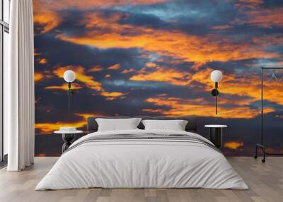 Mixed Clouds Bright and Dark Abstract Wall mural