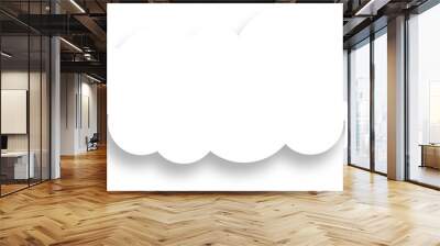 White Cloud with Shadow Design Element
 Wall mural