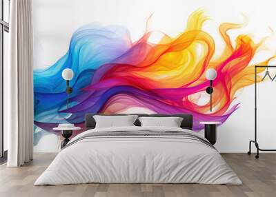 smoke colourful Wall mural