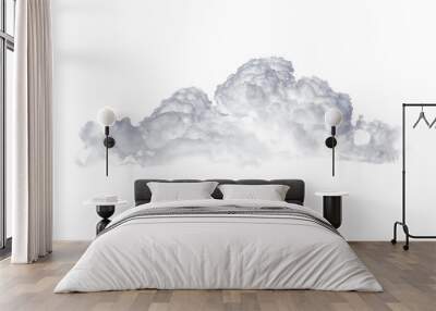 sky-clouds background. beautiful white cloud. isolated On a white background Wall mural