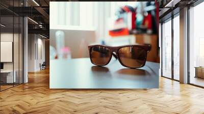 Sunglasses with vintage tone Wall mural