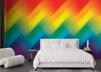 Colorful rainbow gradient blurred background. Gradient rainbow gay concept. LGBTQIA transgender symbol and rainbow gradien tbackground Wall mural