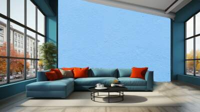 Blue cement wall Wall mural