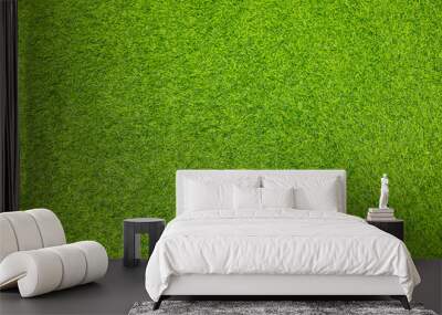 Green artificial grass nature use for background Wall mural