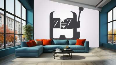 Illustration of  icons gambling Wall mural