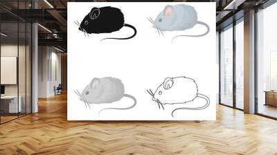 mouse toy.pet shop single icon in cartoon style vector symbol stock illustration web. Wall mural