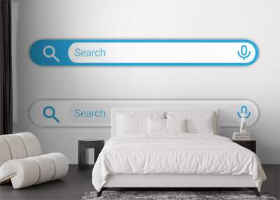 search bar for ui, design and web site. search address and navigation bar icon. form templates for w Wall mural