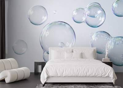 Abstract Water Bubbles Background Wall mural