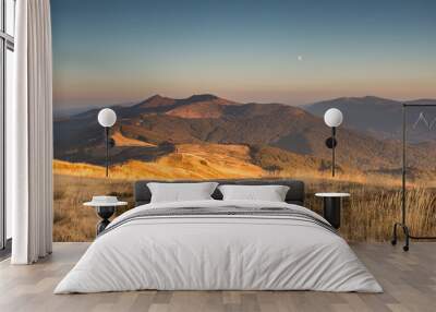 Beautiful mountains in Poland - Bieszczady Wall mural