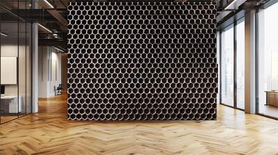 Steel Grating grid background, close up Wall mural