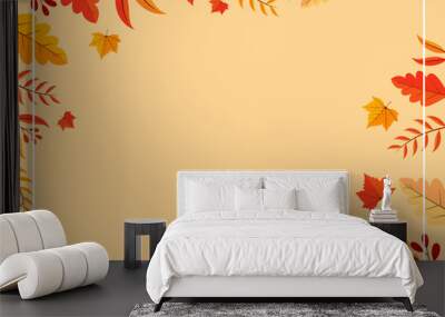 background design with autumn theme Wall mural