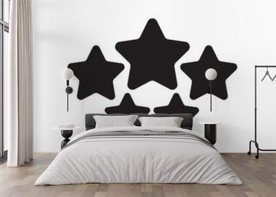 5 star icon vector illustration eps Wall mural