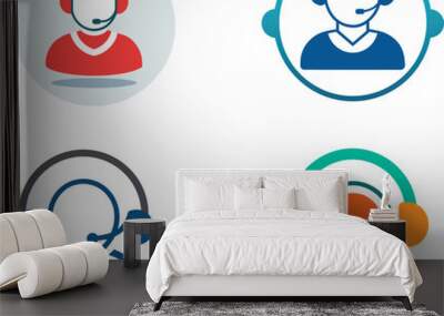 call center icon  vector illustration Wall mural