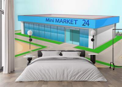 Mini market shop 2 Wall mural