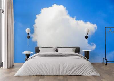 blue sky with beautiful natural white clouds Wall mural