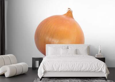 Fresh Yellow Onion bulb isolated on white background. Wall mural