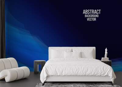 blue abstract background vector Wall mural