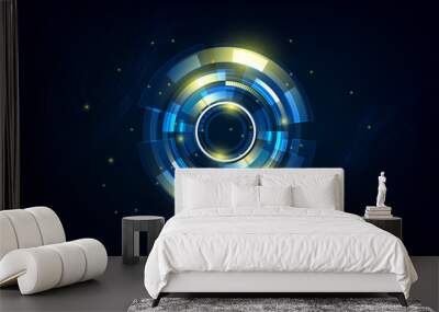 abstract hi tech futuristic telecoms communication concept background Wall mural