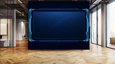 abstract hud ui gui future futuristic screen system virtual design Wall mural