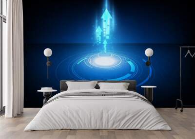 Abstract speed technology concept. vector illustration background Wall mural