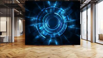 abstract technology digital innovative concept background Wall mural