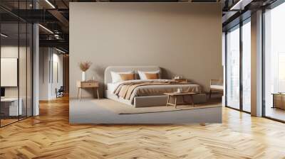 Abstract wallpaper background bed beige cover furniture Wall mural