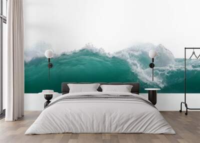 Set of three square posters abstract colorful waves Wall mural