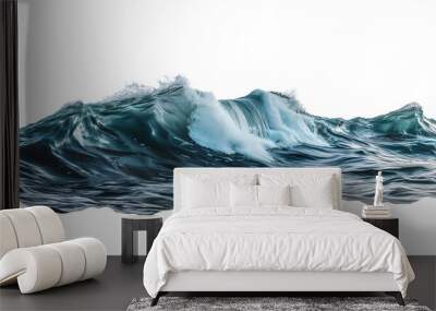 Ocean is calm and peaceful, with a gentle wave rolling in. Cut out Wall mural